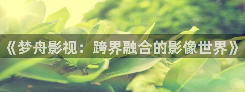开心影院在线观看：《梦舟影视：跨界融合的影像世界》
